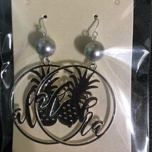 Aloha Hoop Dangle Earings